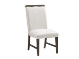 Clara Brown and Beige Wide Dining Chair (Set of 2) by Homelegance at Eve Furniture