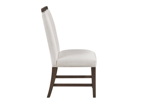 Clara Brown and Beige Wide Dining Chair (Set of 2) by Homelegance at Eve Furniture