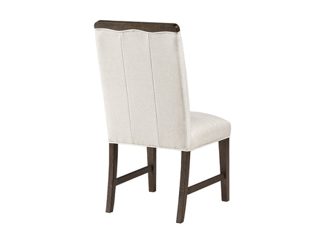 Clara Brown and Beige Wide Dining Chair (Set of 2) by Homelegance at Eve Furniture