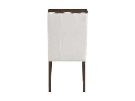 Clara Brown and Beige Wide Dining Chair (Set of 2) by Homelegance at Eve Furniture