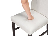Clara Brown and Beige Wide Dining Chair (Set of 2) by Homelegance at Eve Furniture