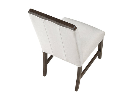 Clara Brown and Beige Wide Dining Chair (Set of 2) by Homelegance at Eve Furniture