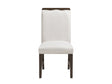 Clara Brown and Beige Wide Dining Chair (Set of 2) by Homelegance at Eve Furniture