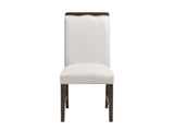 Clara Brown and Beige Wide Dining Chair (Set of 2) by Homelegance at Eve Furniture