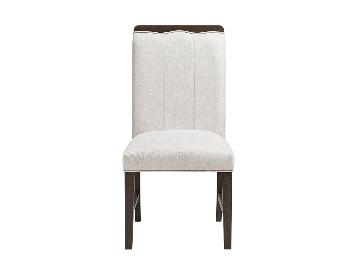Clara Brown and Beige Wide Dining Chair (Set of 2) by Homelegance at Eve Furniture