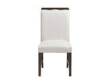 Clara Brown and Beige Wide Dining Chair (Set of 2) by Homelegance at Eve Furniture