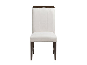 Clara Brown and Beige Wide Dining Chair (Set of 2) by Homelegance at Eve Furniture