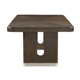 Clara Brown & Beige 85" Rectangular Dining Room Set by Homelegance at Eve Furniture