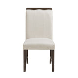 Clara Brown & Beige 85" Rectangular Dining Room Set by Homelegance at Eve Furniture