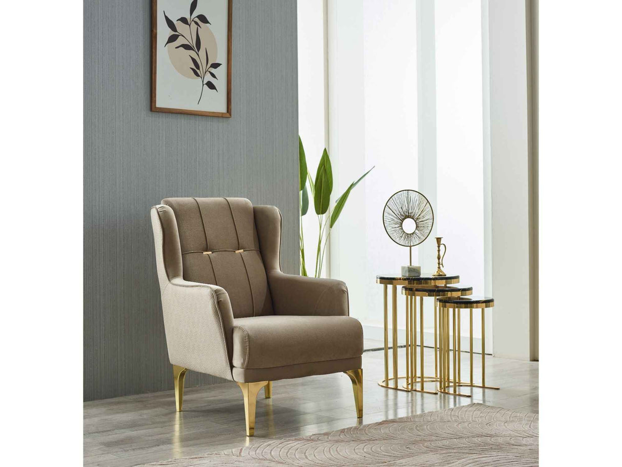 Clara Chair Beige by Furnia at Eve Furniture