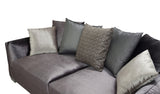 Clara Gray Velvet Sofa & Loveseat