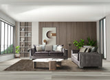 Clara Gray Velvet Sofa & Loveseat