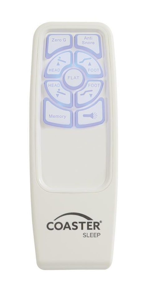 Clara Gray/Black Queen Adjustable Bed Base by Coaster at Eve Furniture