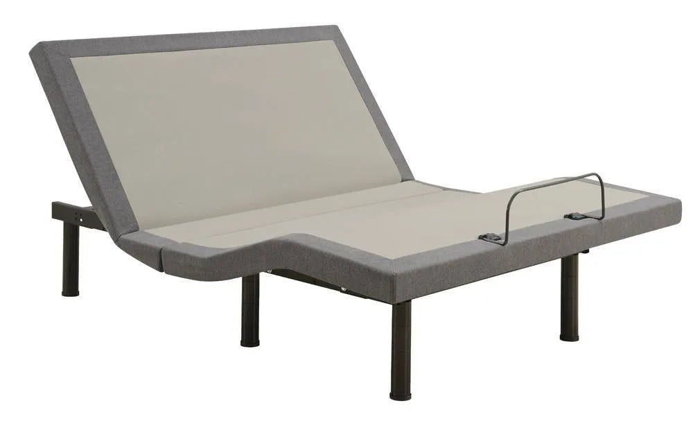 Clara Gray/Black Queen Adjustable Bed Base by Coaster at Eve Furniture