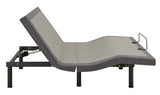 Clara Gray/Black Queen Adjustable Bed Base by Coaster at Eve Furniture