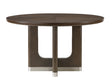 Clara Home Brown and Beige 54" Round Dining Table by Homelegance at Eve Furniture
