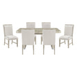 Clara Light Gray 7-Piece Expandable Dining Set by Homelegance at Eve Furniture