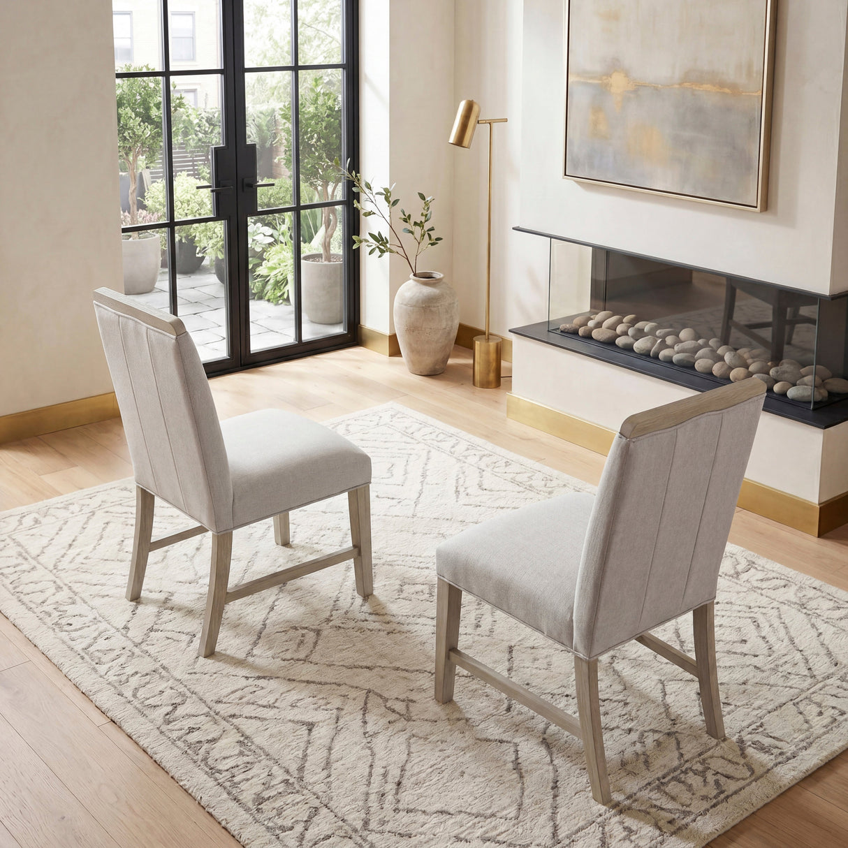 Clara Light Gray Dining Side Chair, Set of 2 by Homelegance at Eve Furniture