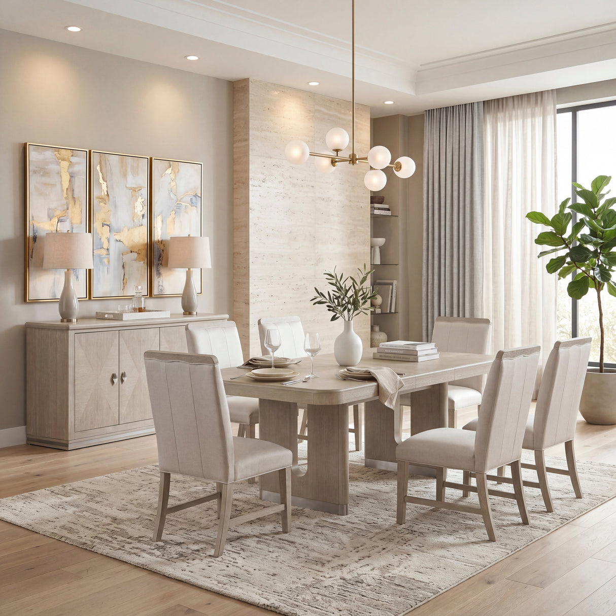 Clara Light Gray Expandable Dining Table by Homelegance at Eve Furniture