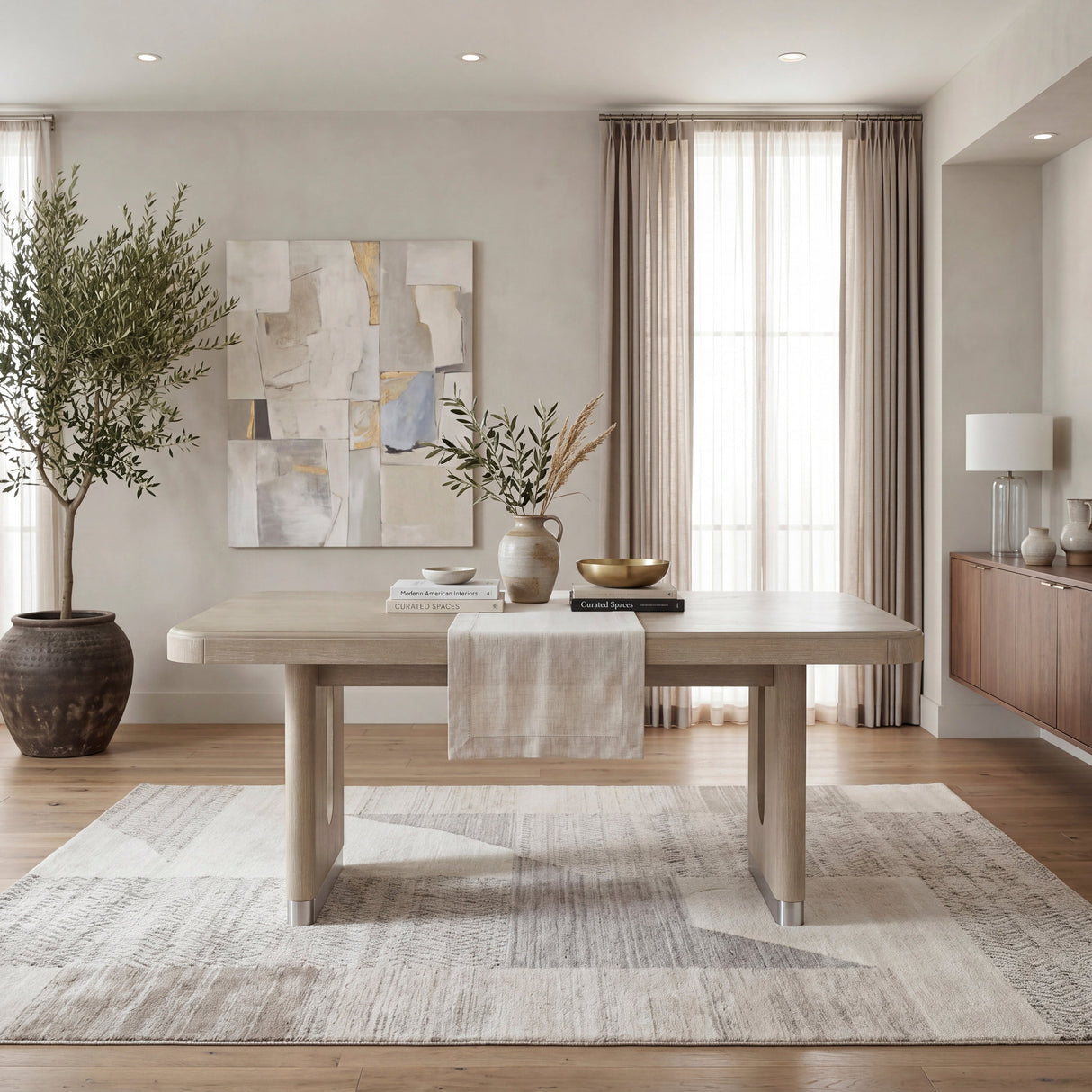 Clara Light Gray Expandable Dining Table by Homelegance at Eve Furniture