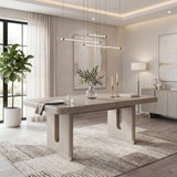 Clara Light Gray Expandable Dining Table by Homelegance at Eve Furniture