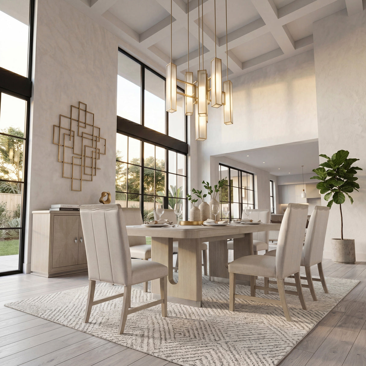 Clara Light Gray Expandable Dining Table by Homelegance at Eve Furniture