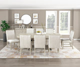Clara Light Gray Expandable Dining Table by Homelegance at Eve Furniture