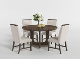 Clara Light Gray Round Dining Table by Homelegance at Eve Furniture