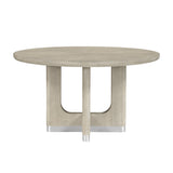 Clara Light Gray Round Dining Table by Homelegance at Eve Furniture