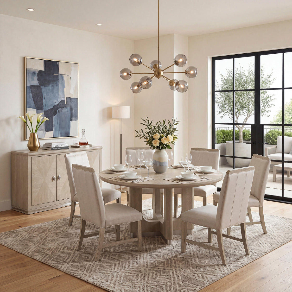Clara Light Gray Server by Homelegance at Eve Furniture