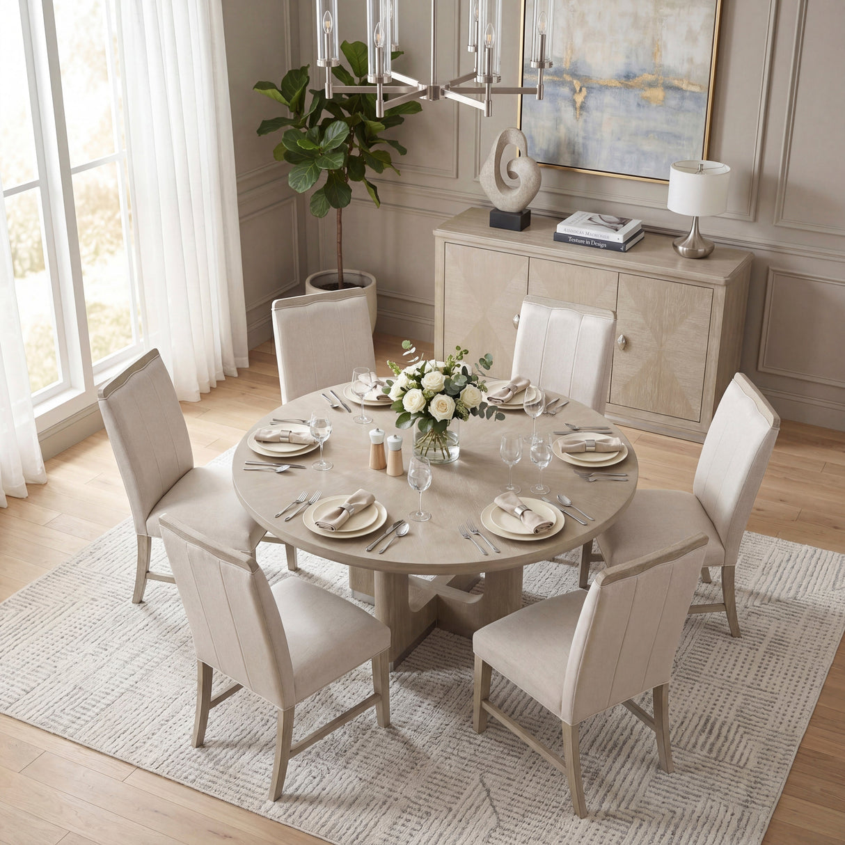 Clara Light Gray Server by Homelegance at Eve Furniture