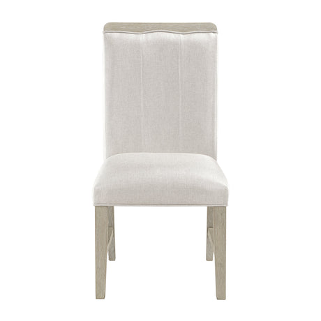 Clara Light Gray/Beige Round Dining Room Set by Homelegance at Eve Furniture