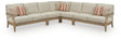 Clare View Beige 5-Piece Outdoor Sectional by Ashley at Eve Furniture