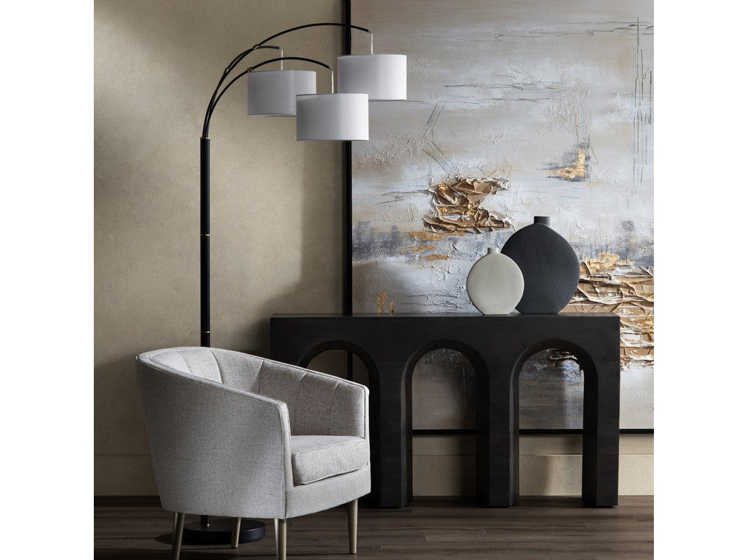 Claremont Black Floor Lamp by Crestview at Eve Furniture