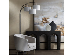 Claremont Black Floor Lamp by Crestview at Eve Furniture