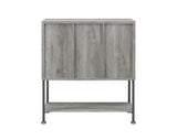 Claremont Gray Driftwood Sliding Door Bar Cabinet with Lower Shelf by Coaster at Eve Furniture