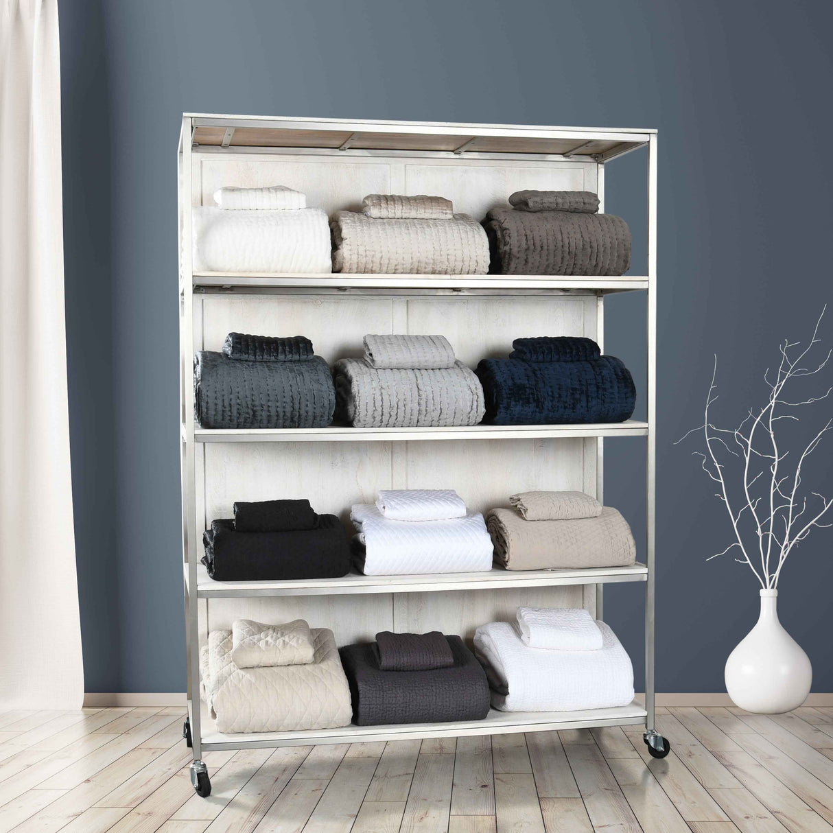 Claremont Gray Rack Silver Rack by Classic Home at Eve Furniture