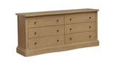 Clarence 6 Drawer Dresser Natural by Moe's Home at Eve Furniture