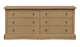 Clarence 6 Drawer Dresser Natural by Moe's Home at Eve Furniture