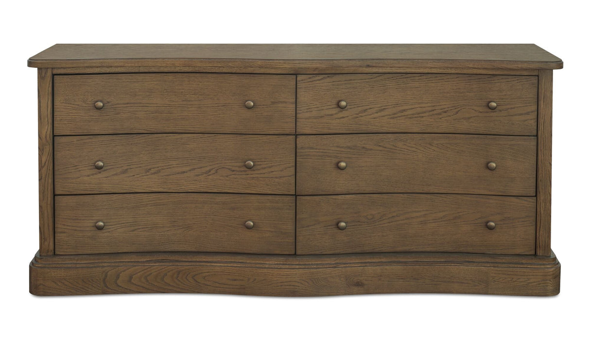 Clarence 6 Drawer Dresser Warm Brown by Moe's Home at Eve Furniture