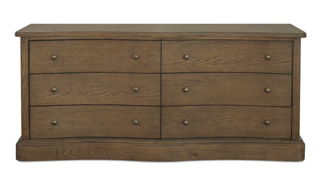 Clarence 6 Drawer Dresser Warm Brown by Moe's Home at Eve Furniture