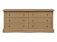 Clarence Natural 6 Drawer Dresser by Moe's Home at Eve Furniture