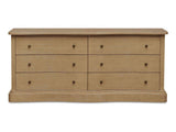 Clarence Natural 6 Drawer Dresser by Moe's Home at Eve Furniture