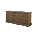 Clarence Warm Brown 6 Drawer Dresser by Moe's Home at Eve Furniture