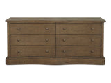 Clarence Warm Brown 6 Drawer Dresser by Moe's Home at Eve Furniture