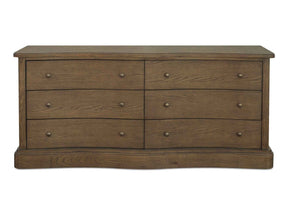 Clarence Warm Brown 6 Drawer Dresser by Moe's Home at Eve Furniture