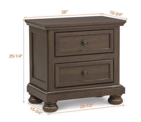 Claribelle Brown Nightstand by Crown Mark at Eve Furniture