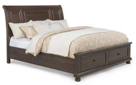 Claribelle Brown Queen Storage Sleigh Bed by Crown Mark at Eve Furniture