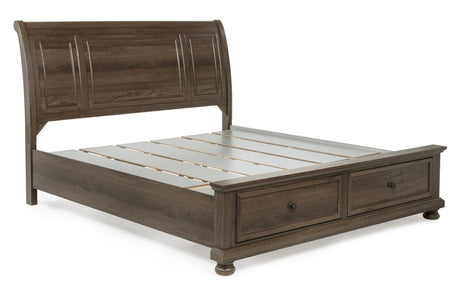 Claribelle Brown Storage Sleigh Bedroom Set by Crown Mark at Eve Furniture