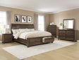 Claribelle Brown Storage Sleigh Bedroom Set by Crown Mark at Eve Furniture